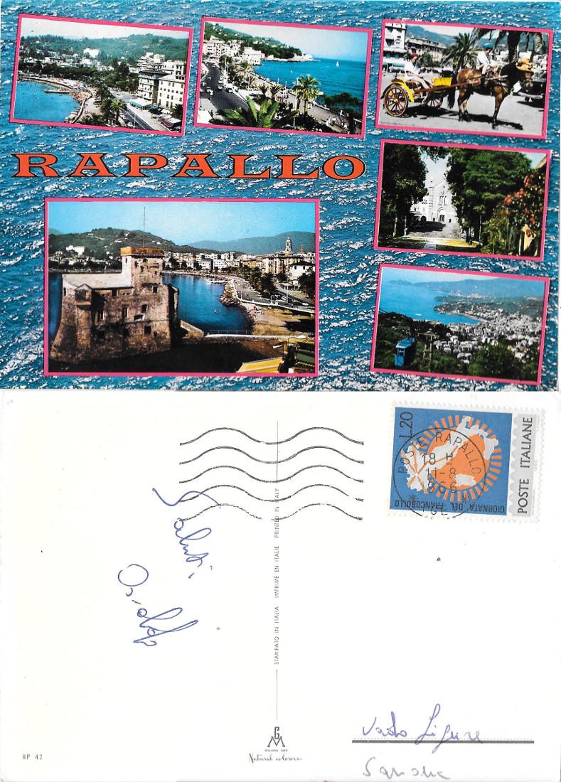 Rapallo. Vedute. Viaggiata 1966