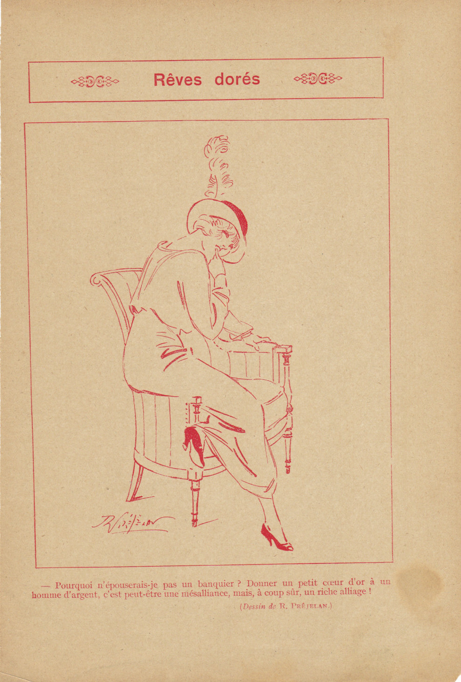 Reves dores. (ill. Prejelan). Stampa 1913