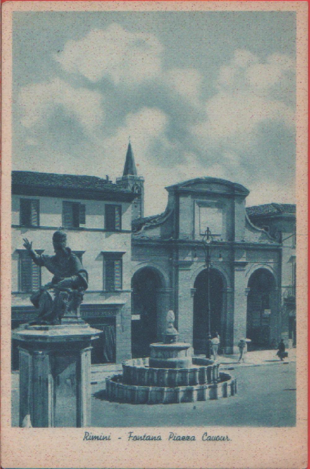 Rimini. Fontana piazza Cauvour. Non viaggiata