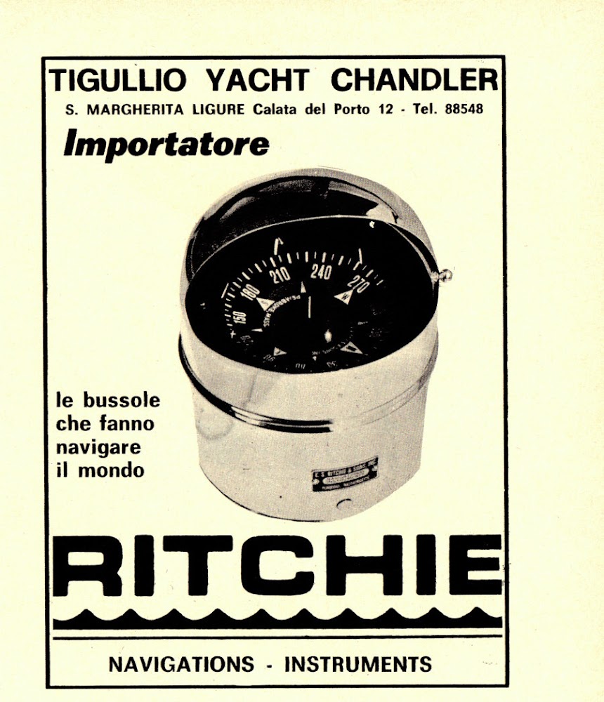 Ritchie le bussole che fanno navigare il mondo. Advertising 1974