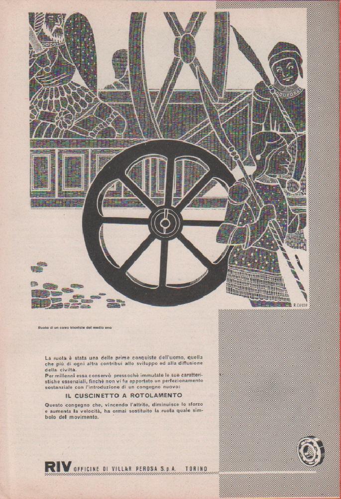 RIV. Officine Villar Perosa. Pubblicità 1957