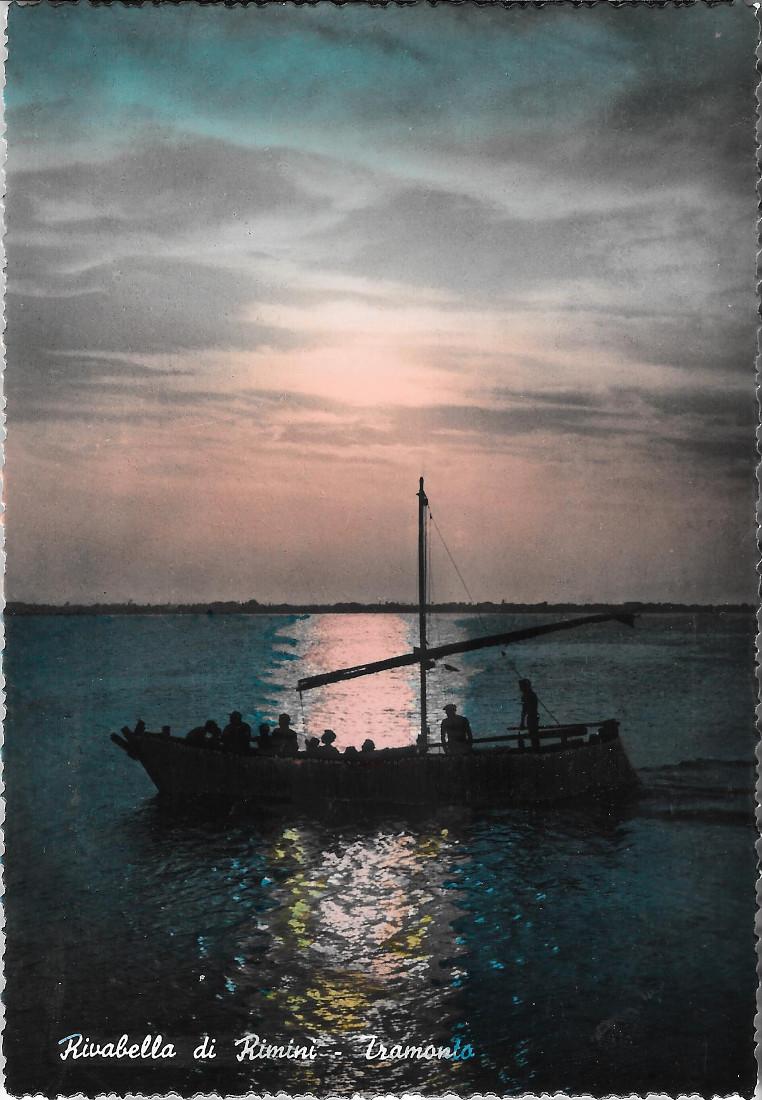 Rivabella di Rimini. Tramonto. Non viaggiata