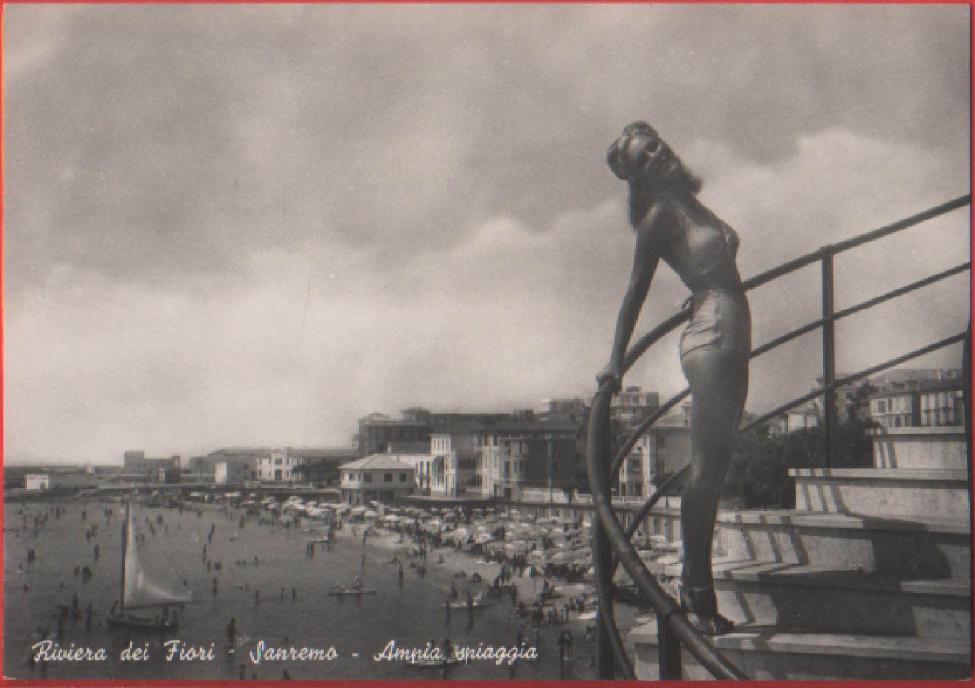 Riviera dei Fiori. SanRemo. Ampia spiaggia