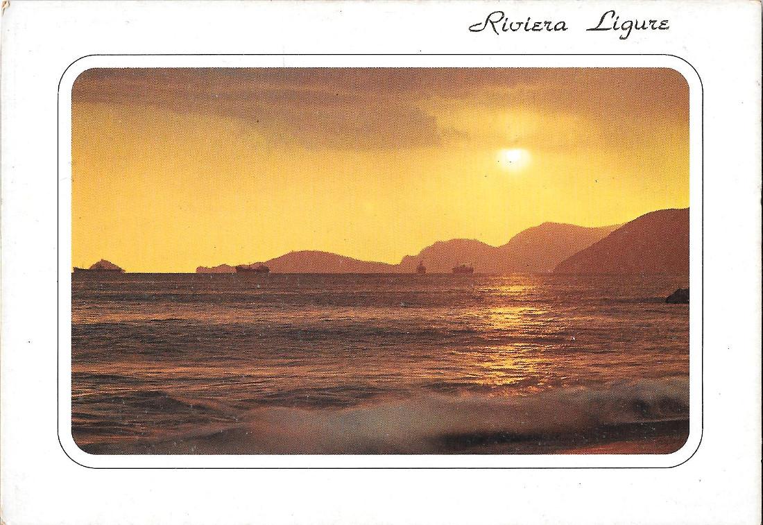 Riviera Ligure. Tramonto. Non viaggiata