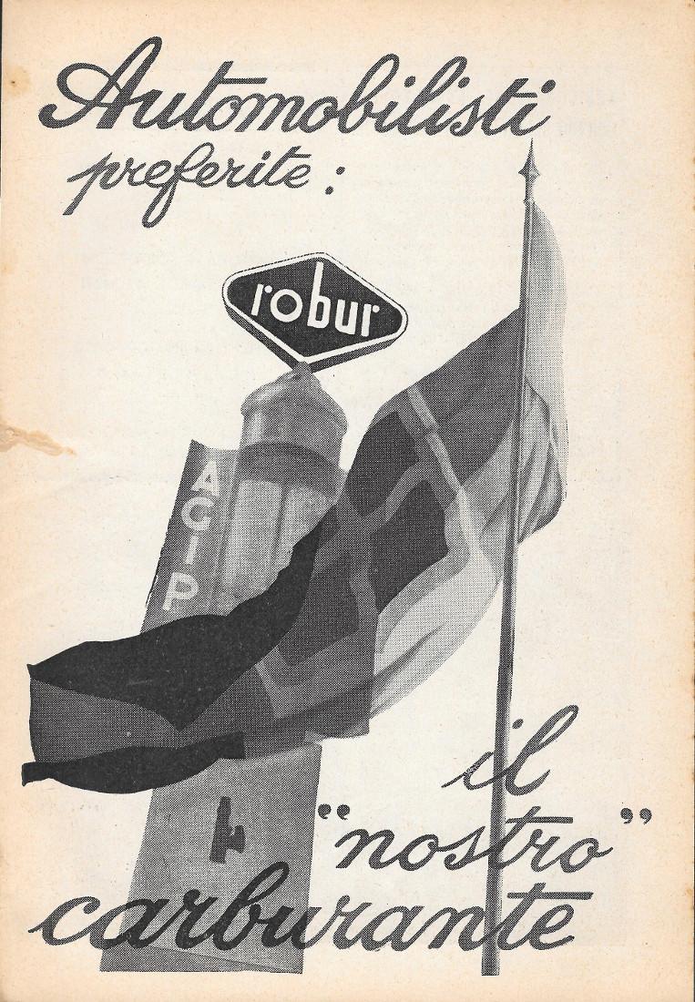 Robur il nostro carburante. Advertising 1936