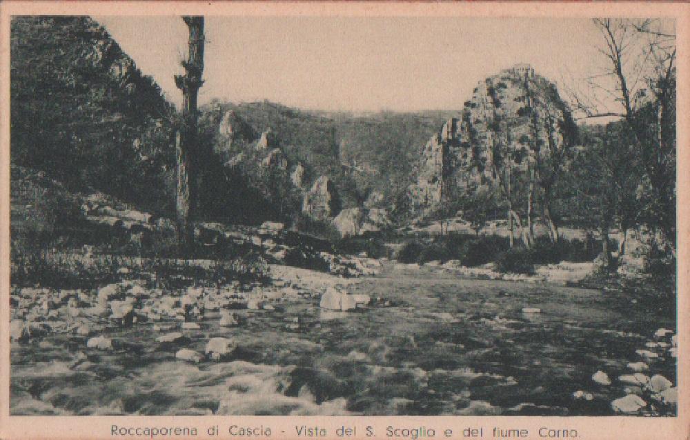Roccaporena di Cascia. Vista de S. Scoglio. Non viaggiata