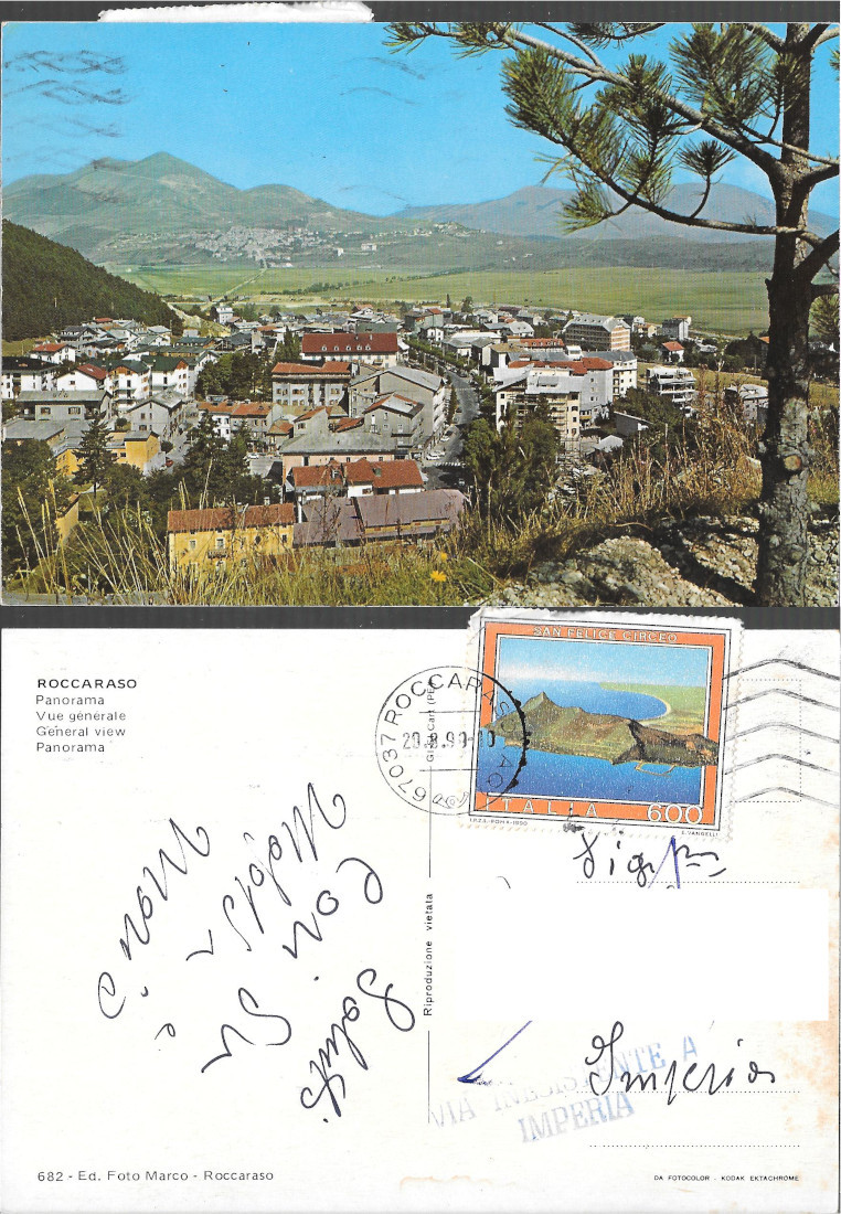 Roccaraso. Panorama. Viaggiata 1990