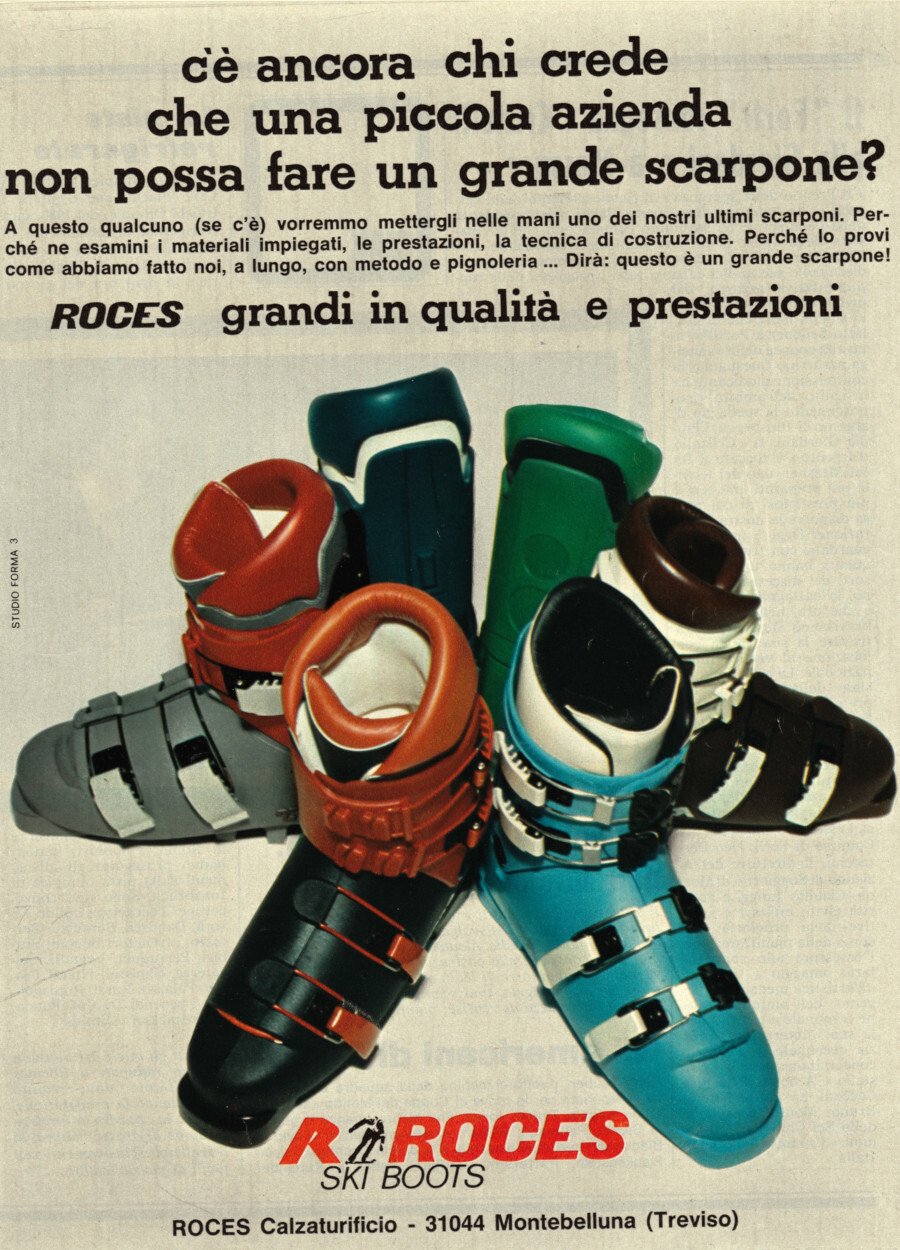 Roces Ski Boots. Advertising 1976