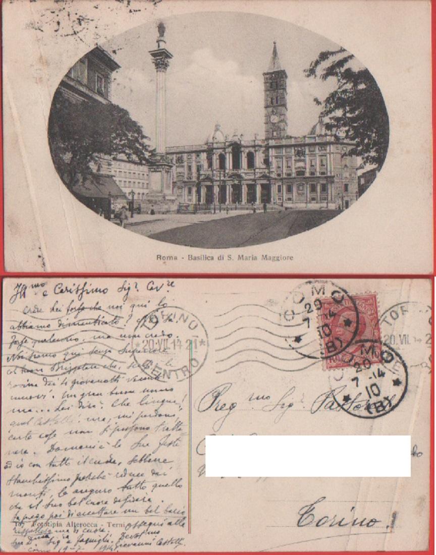 Roma. Basilica di S. Maria Maggiore. Viaggiata 1910