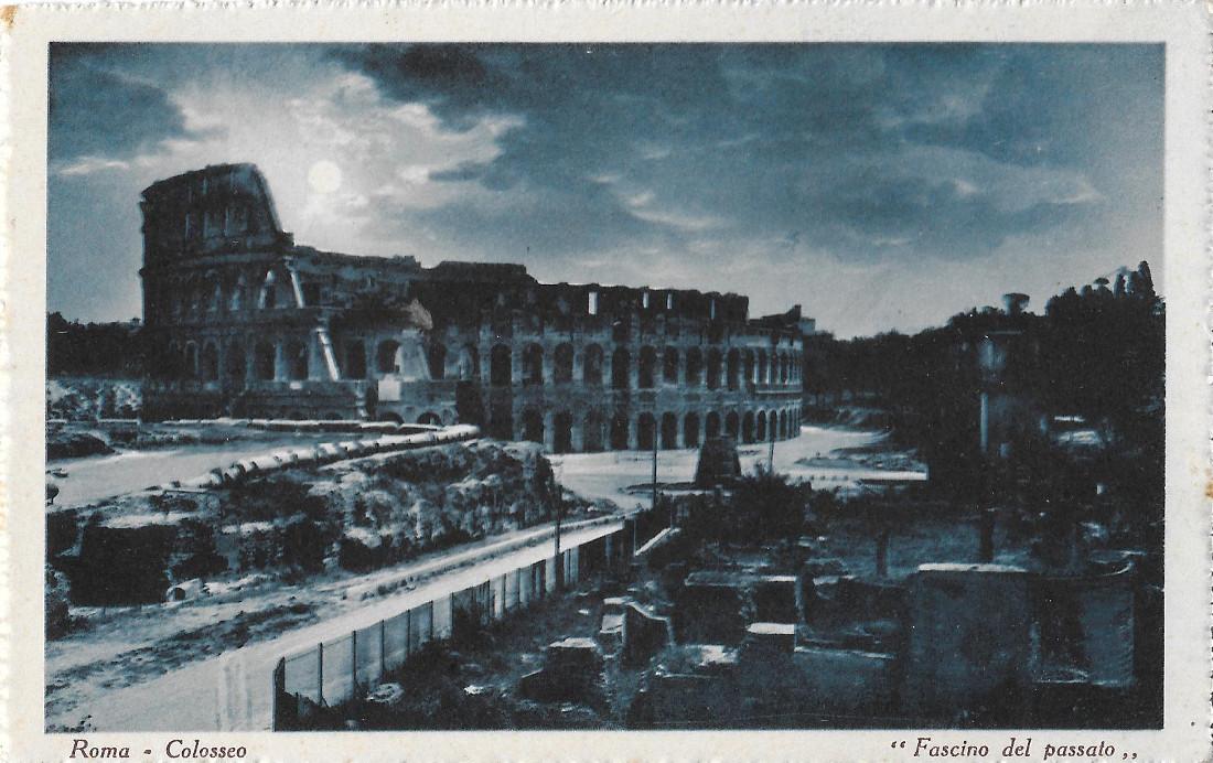 Roma. Il Colosseo. "Fascino del passato". Non viaggiata, originale