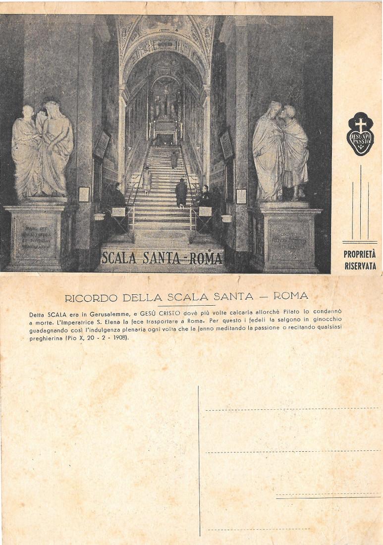 Roma. Scala Santa. non viaggiata, originale d'epoca