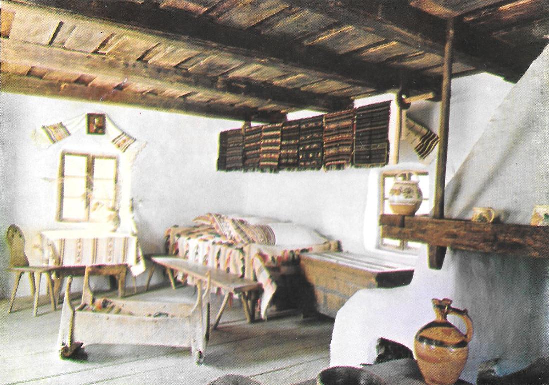 Romania. Hunedoara district. Interior of house of Serel village. Non …
