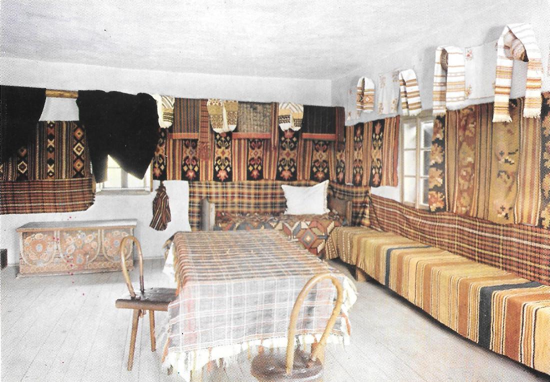 Romania. Suceava district. Interior of house from Fundu Moldovei. Non …