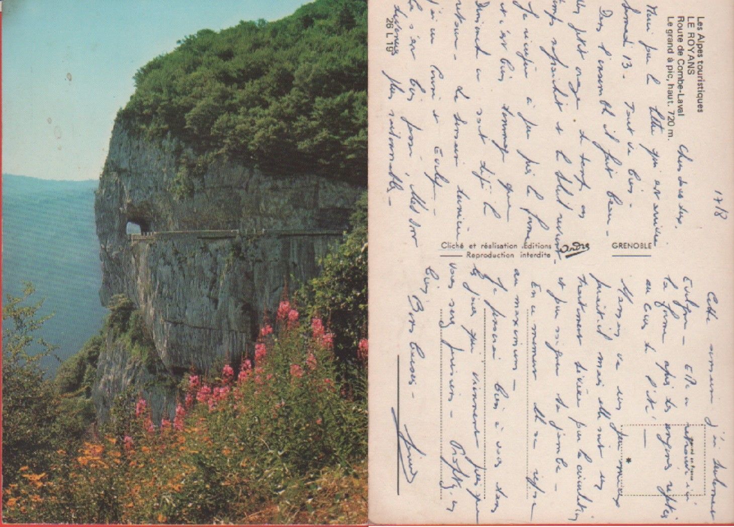 Route de Come-Laval. Le Royans. Viaggiata