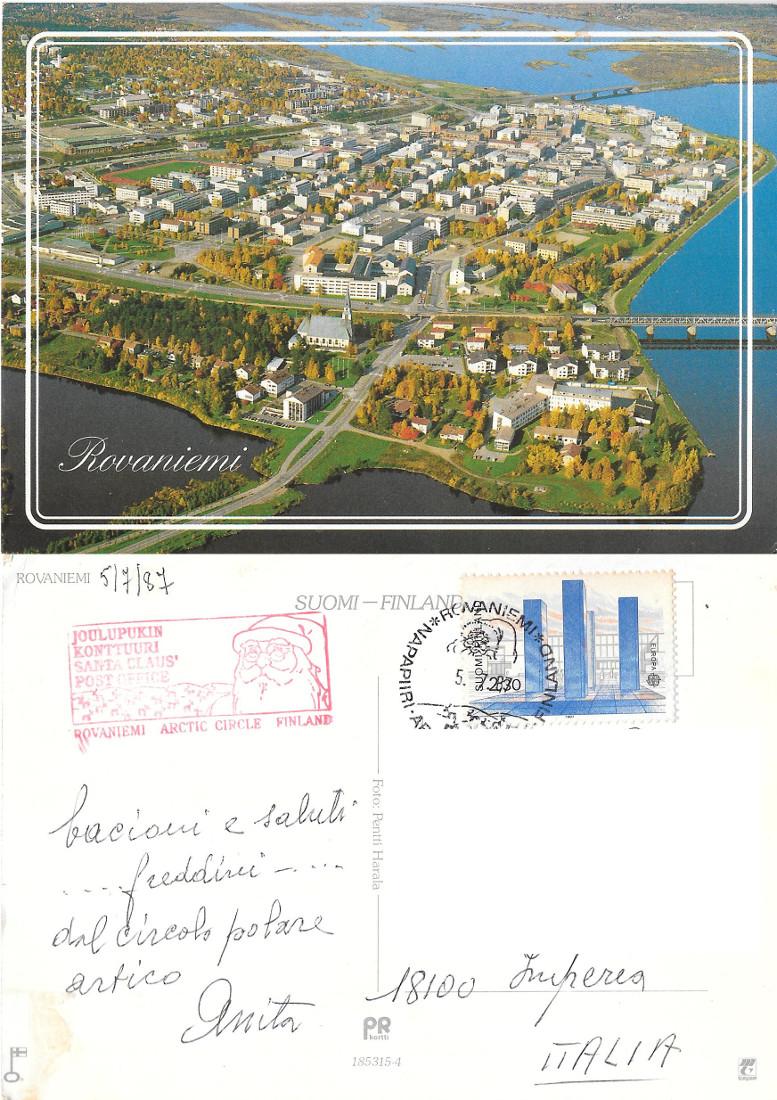 Rovaniemi. Viaggiata 1987
