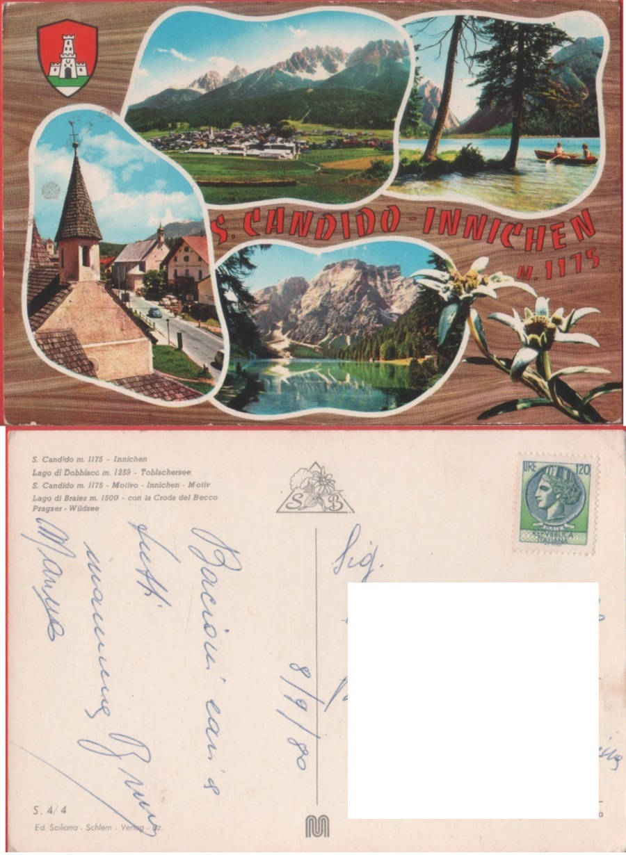 S. Candido-Innichen. Viaggiata 1980