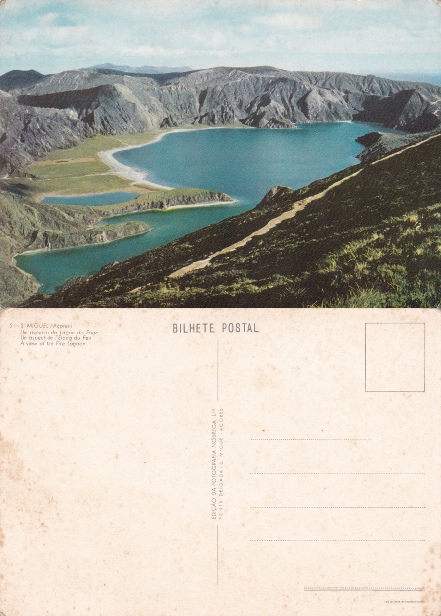 S. Miguel (Acores) Um aspecto da Lagoa do Fogo. Non …