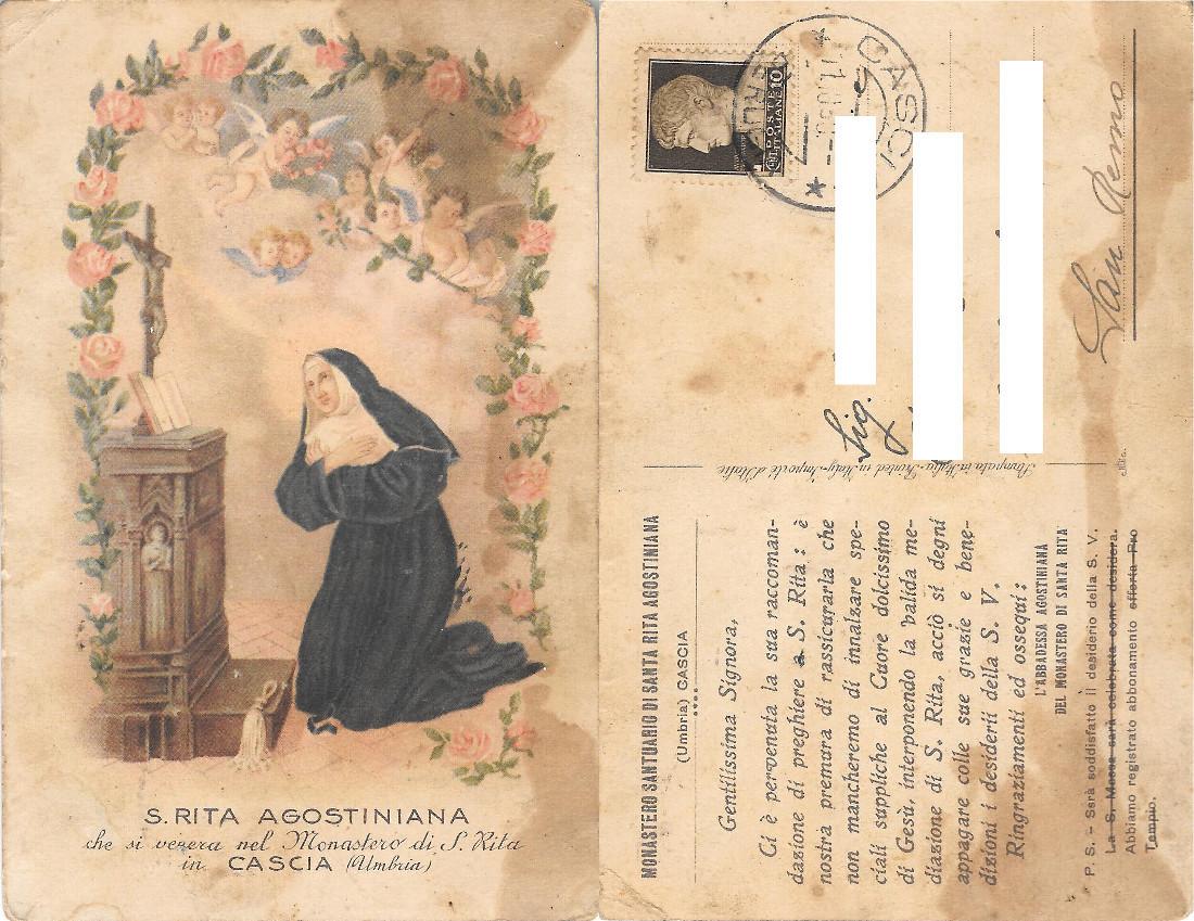 S. Rita Agostiniana. Cascia. Viaggiata 1938