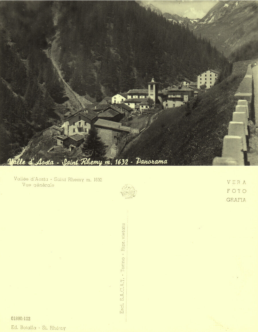 Saint Rhemy (AO). Panorama. Non viaggiata