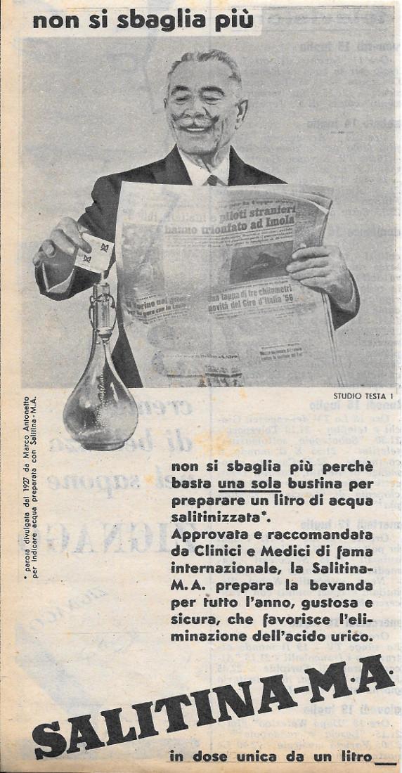 Salitina-M.A. non si sbaglia più. Advertising 1956