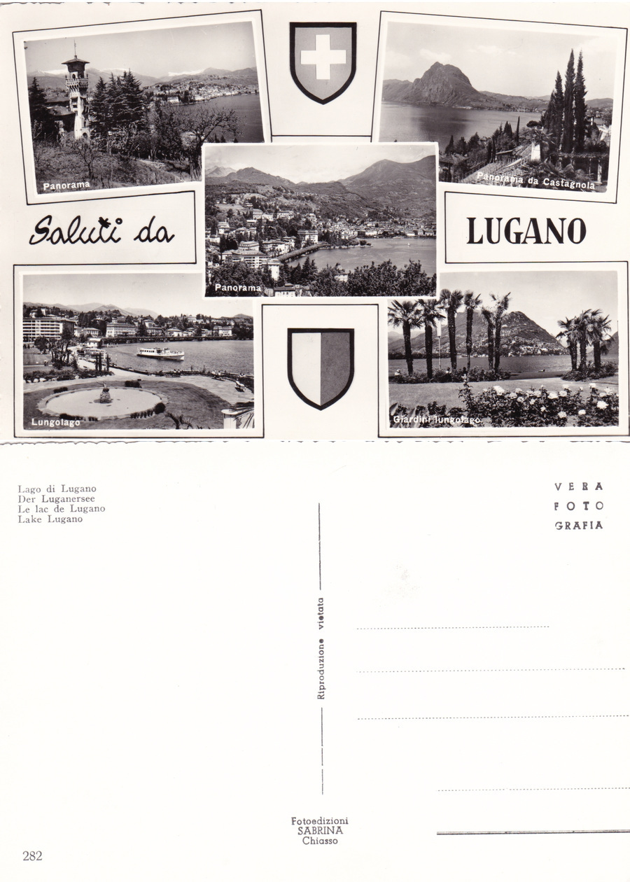 Saluti da Lugano. Non viaggiata