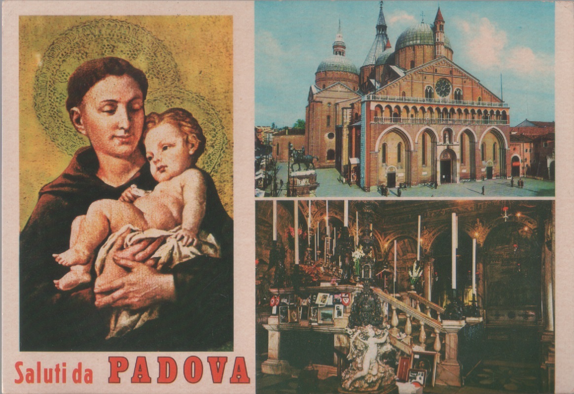 Saluti da Padova. Basilica del Santo. Viaggiata