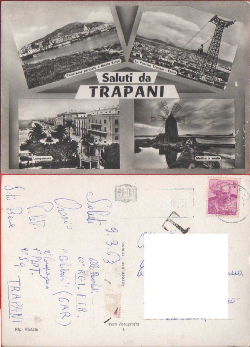 Saluti da Trapani. Viaggiata