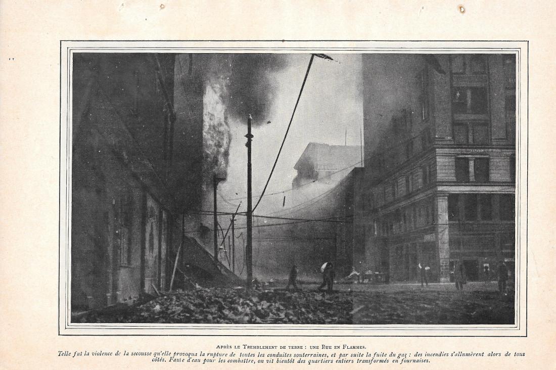 San Francisco. Apres le tremblement de terre: un rue en …