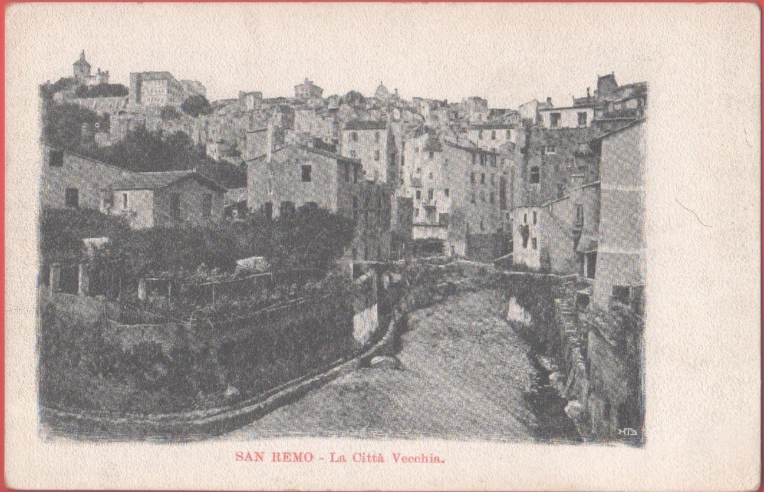 San Remo. La città Vecchia. Non viaggiata. Originale d'epoca