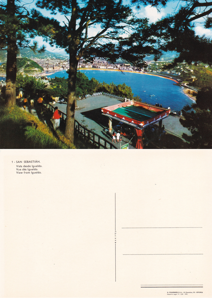 San Sebastian. Vista desde Igueldo. Non viaggiata