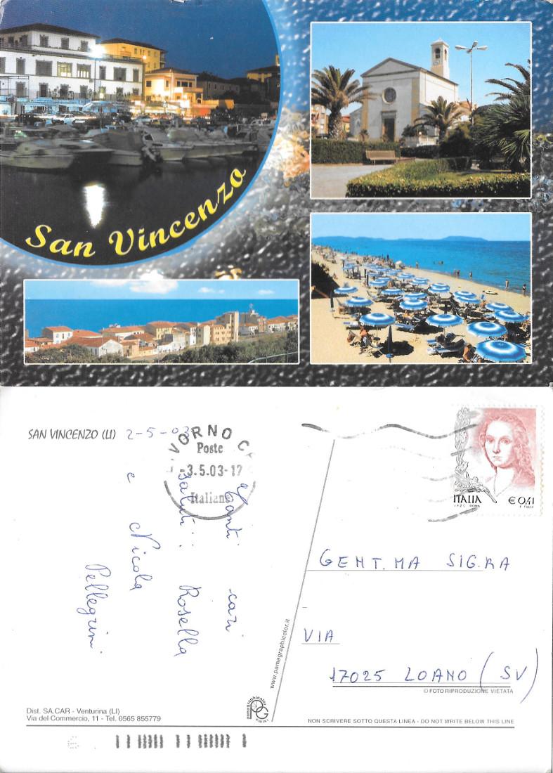 San Vincenzo (LI). Viaggiata 2003