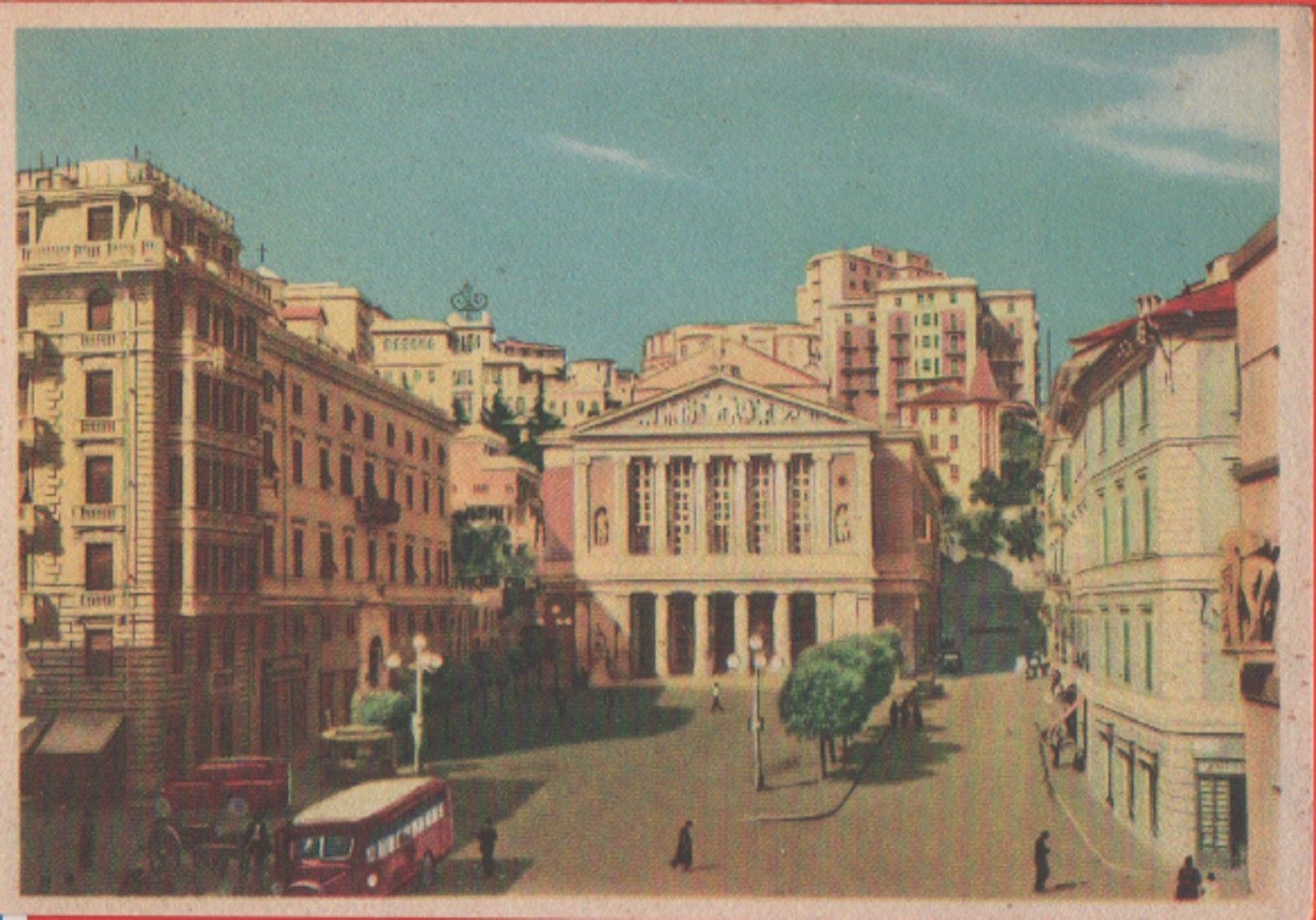 Savona. Piazza A. Diaz e Teatro Chiabrera. No copia