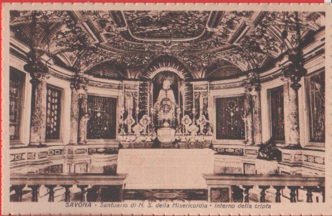 Savona. Santuario N.S. Misericordia. In. della Cripta. Non viaggiata. Originale