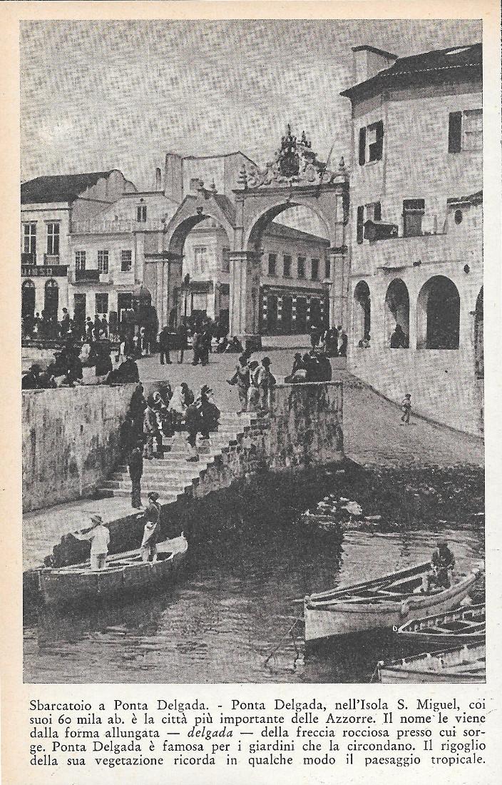 Sbarcatoio a Ponta Delgada, Isola di S. Miguel (Azzorre). Stampa …