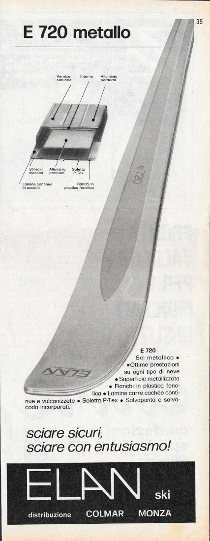Sci Elan E720 metallico - Advertising 1970