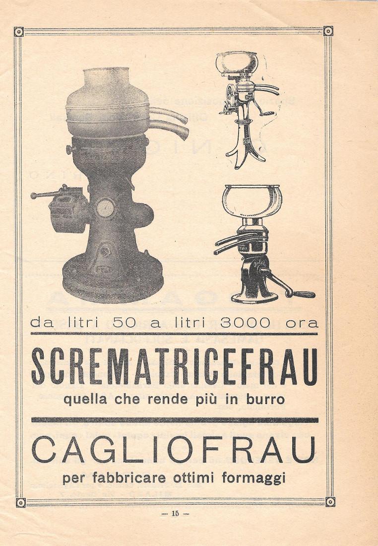 Scrematricefrau, quelle che rende più burro. Pubblicita 1947