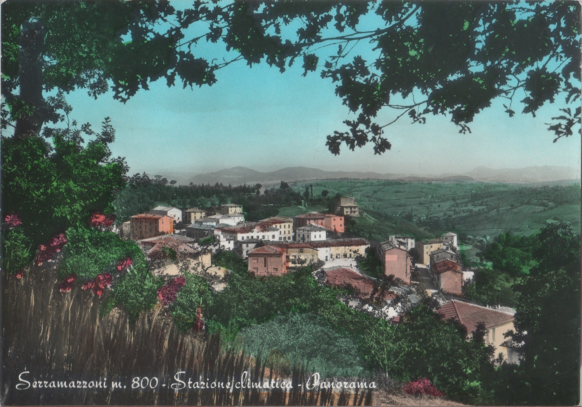 Serramazzoni (MO). Panorama. Viaggiata 1960