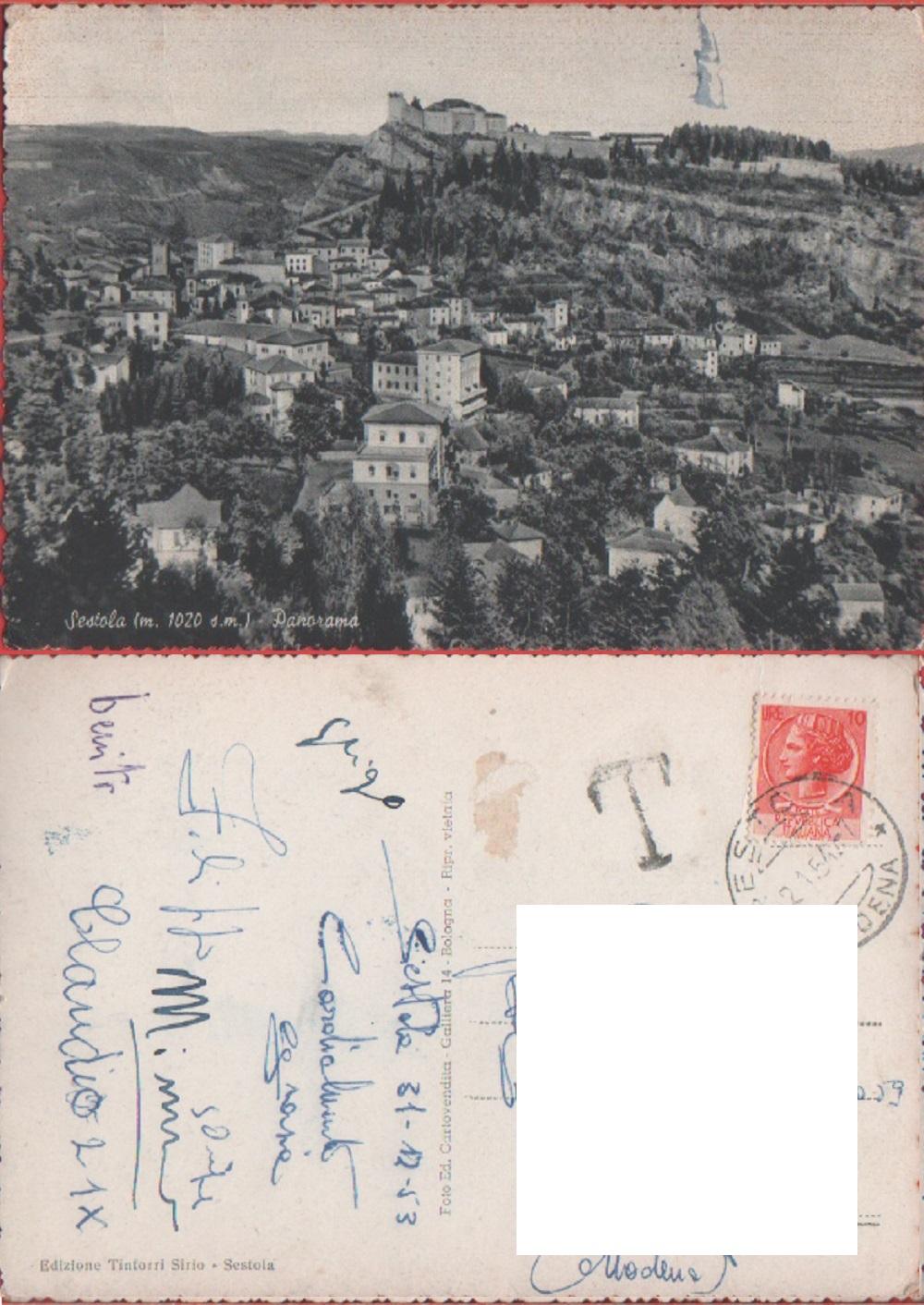 Sestola. m.1020. Panorama. 1953