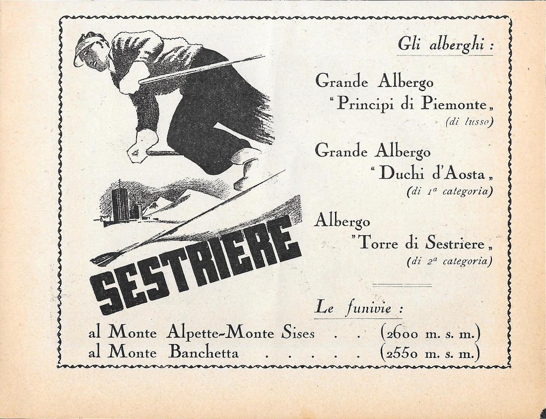 Sestriere . Gli Alberghi . Le Funivie / Ettore Moretti. …