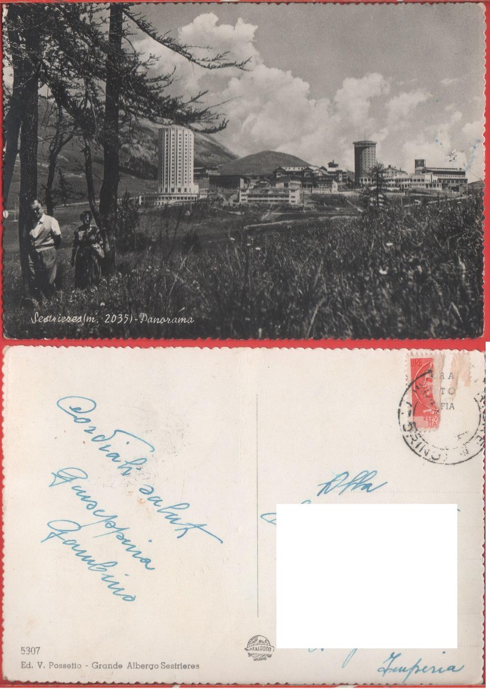 Sestriere. Panorama. Viaggiata