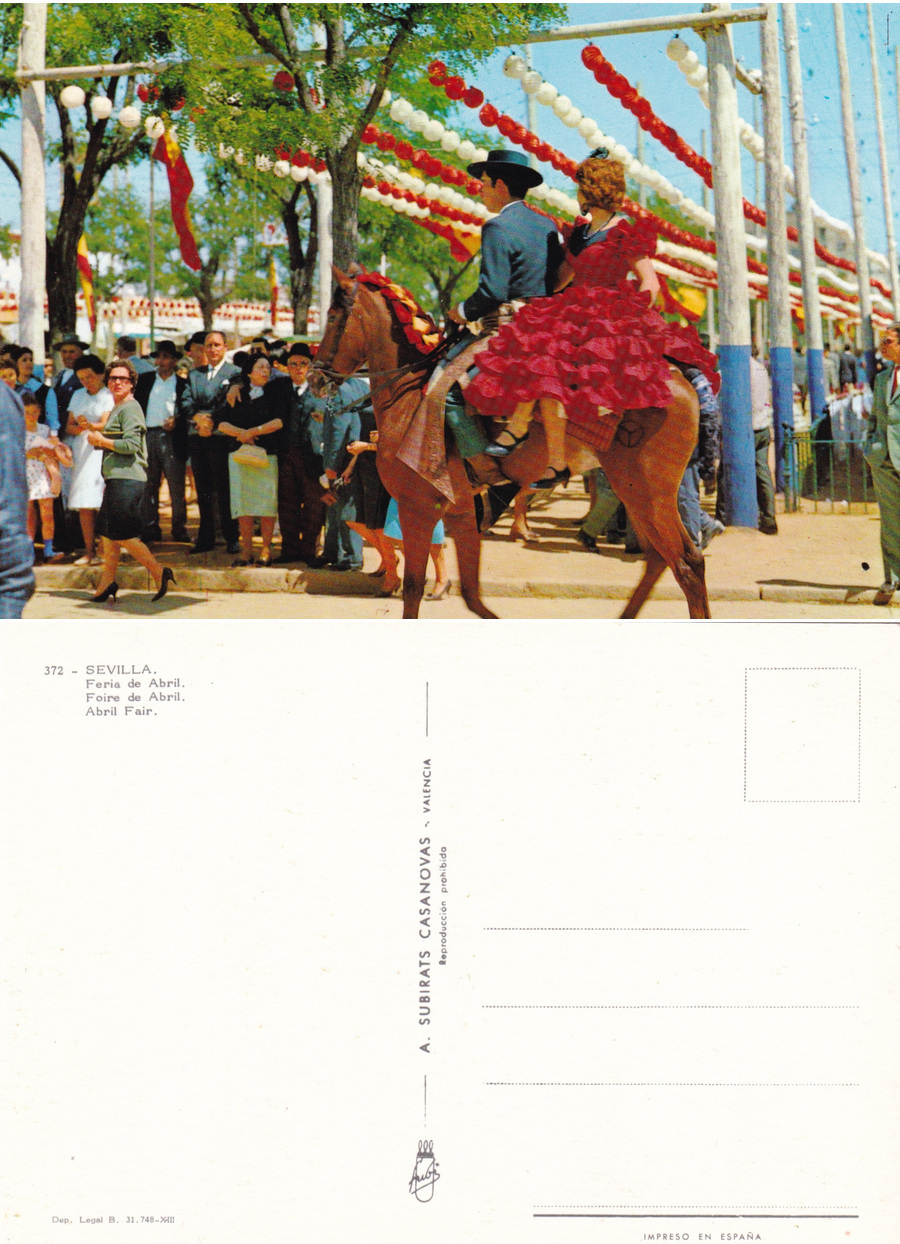 Sevilla. Feria de Abril. Non viaggiata