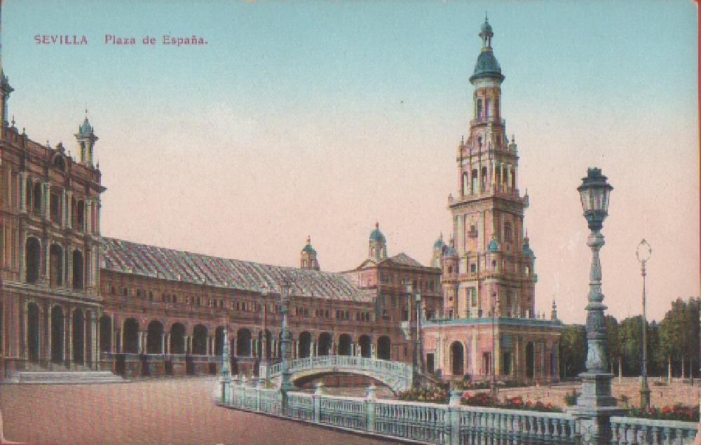 Sevilla. Plaza de Espana. Non viaggiata
