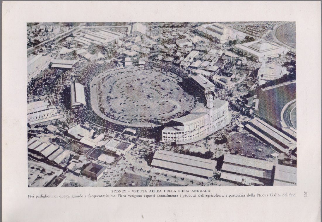 Sidney. Veduta aerea della fiera annuale. Immagine 1938