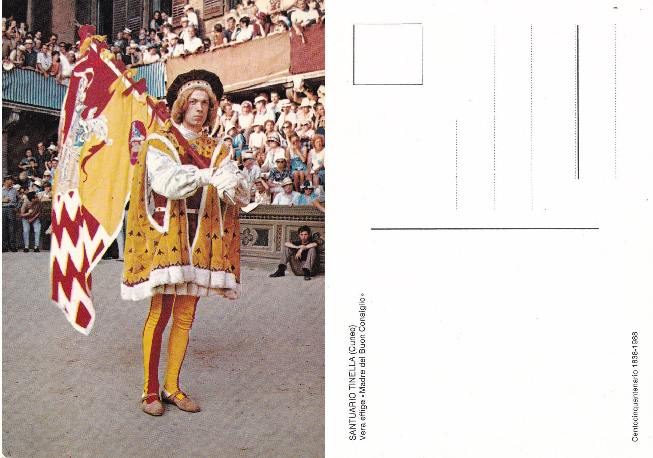 Siena. Palio. Contrada ValdiMontone. Paggio. Non viaggiata