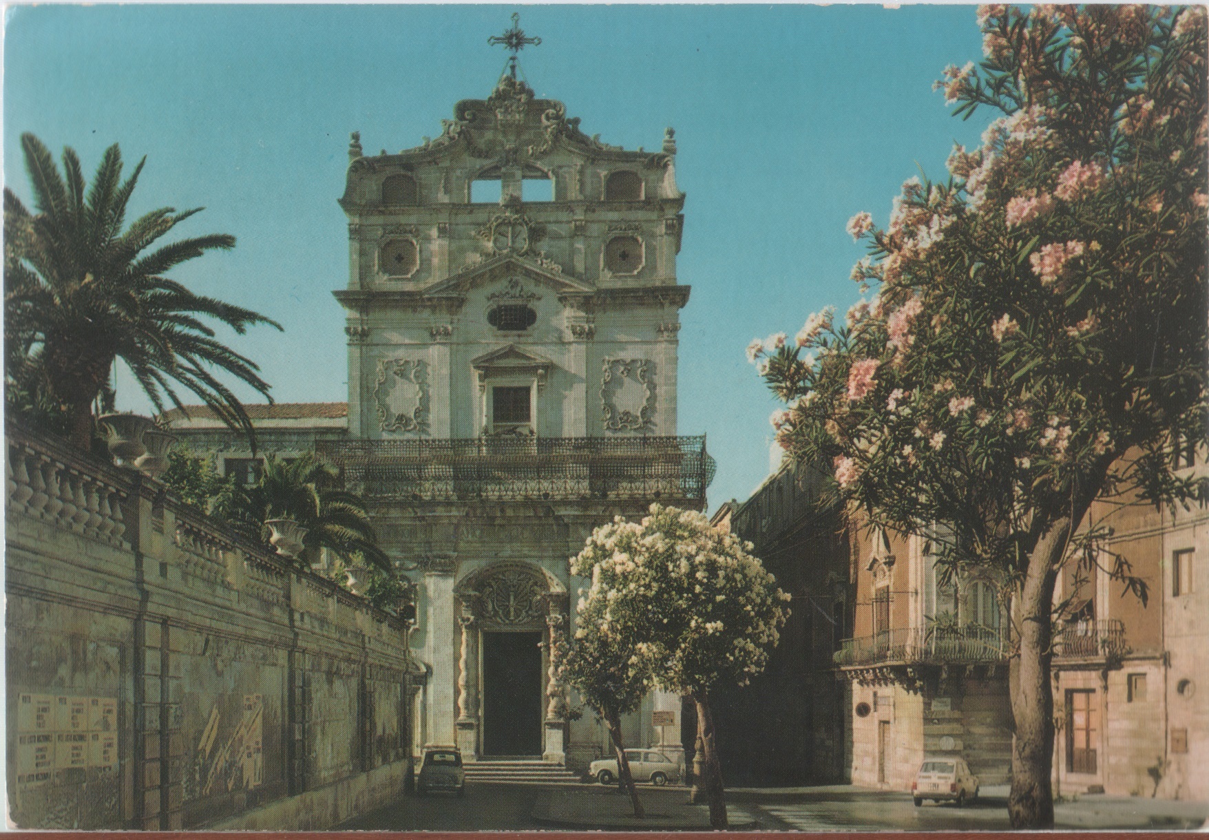 Siracusa. Facciata della chiesa di S. Lucia alla Badia. Viaggiata …