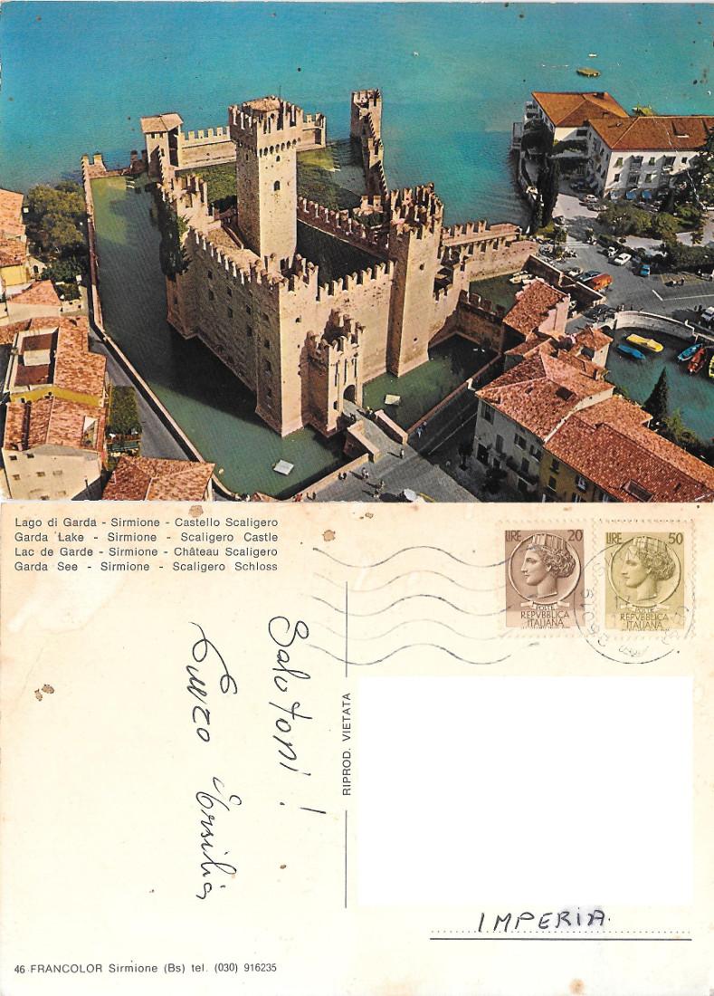 Sirmione. Castello Scaligero. Viaggiata