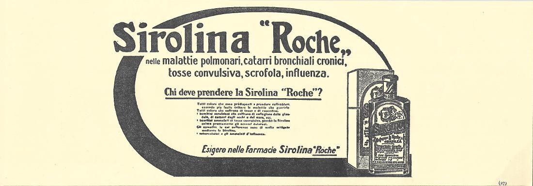 Sirolina Roche. Advertising 1914