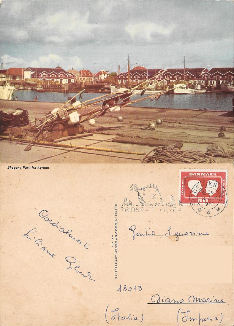 Skagen. Parti fra havnen (DEN). Viaggiata 1967