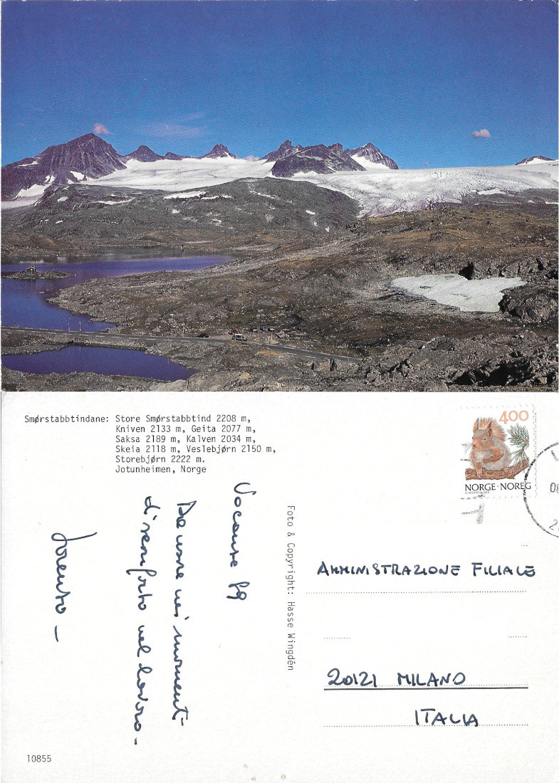 Smorstabbtindane (NOR) - Viaggiata 1989