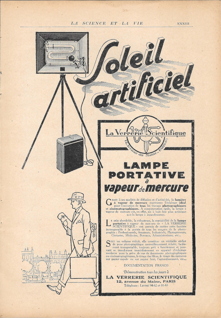 Soleil artificiel à vapeur de mercure - La Cacheteuse Marc …